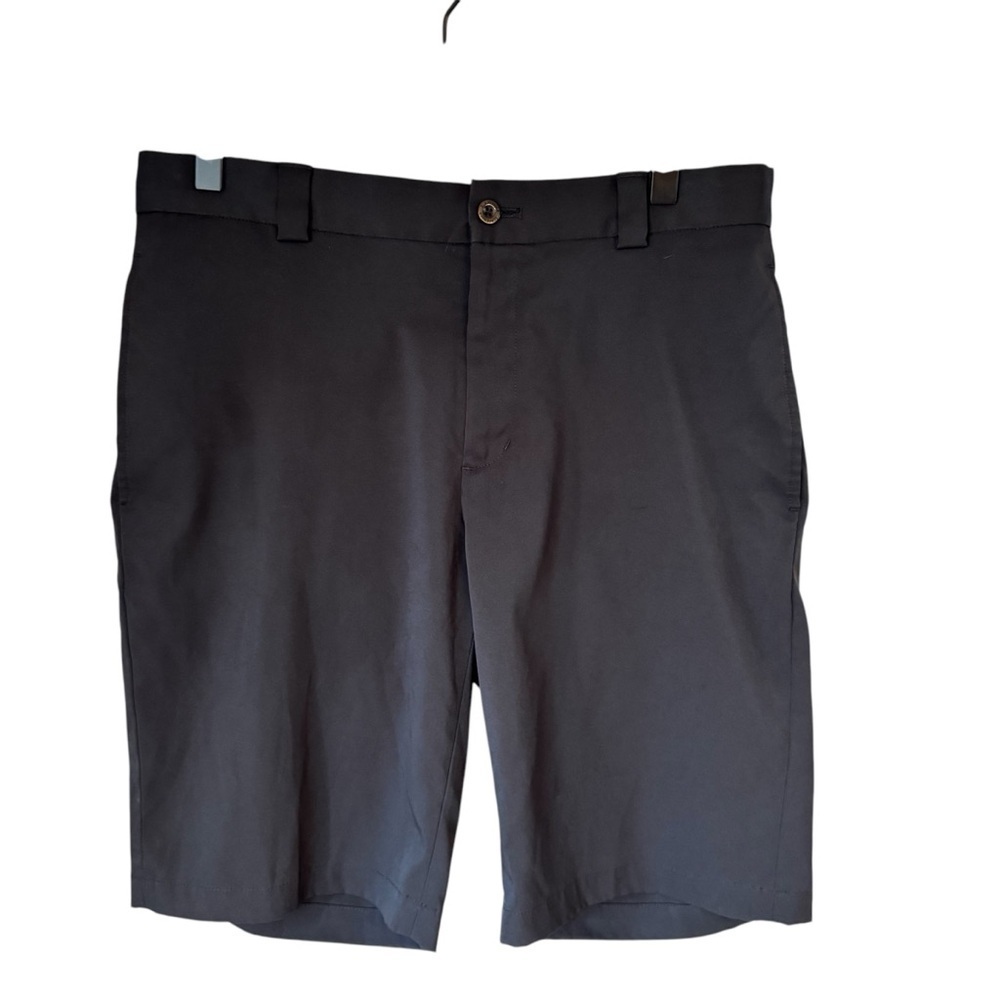Slazenger Shorts Mens 32 Black Golf Performance Stretch Flat Front Casual